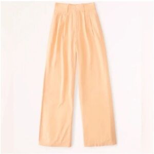 Abercrombie Tailored Linen-Blend Wide Leg Pants